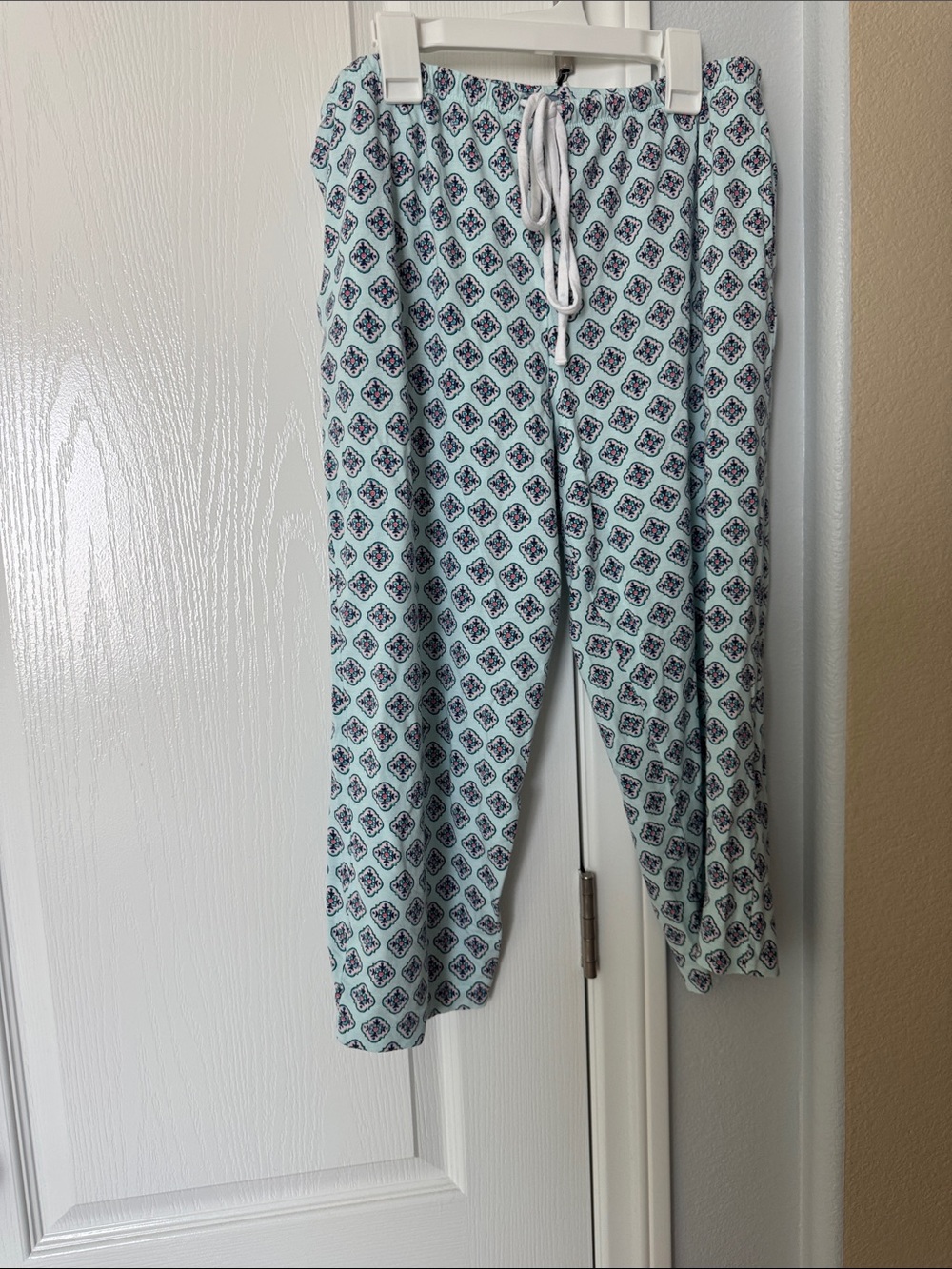 Jane and Bleecker Mint Patterned Short Sleeve Button-Up Pajama set - Picture 7 of 7
